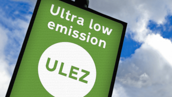Ultra Low Emission Zone (ULEZ) sign Ultra Low Emission Zone (ULEZ) sign